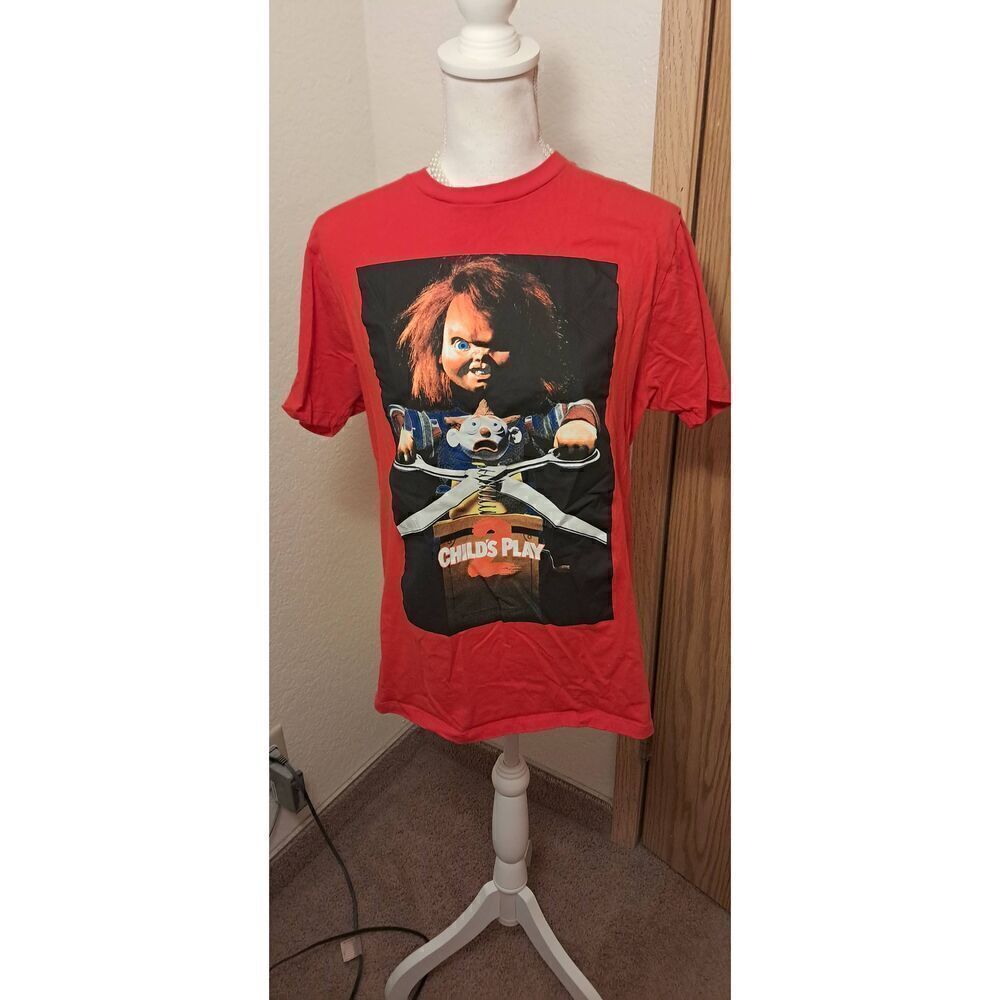 Chucky Child's Play 2  Red/Black T Shirt XL-See Measurements